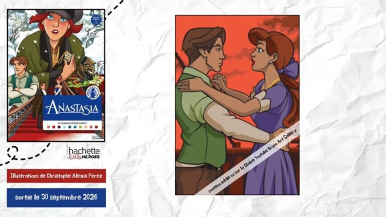 Иллюстрация из раскраски Hachette «Анастасия» — кадр 5 из полного обзора