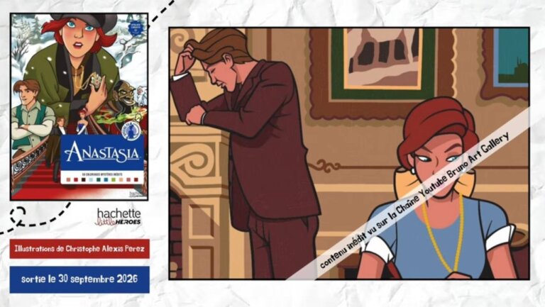 Иллюстрация из раскраски Hachette «Анастасия» — кадр 6 из полного обзора