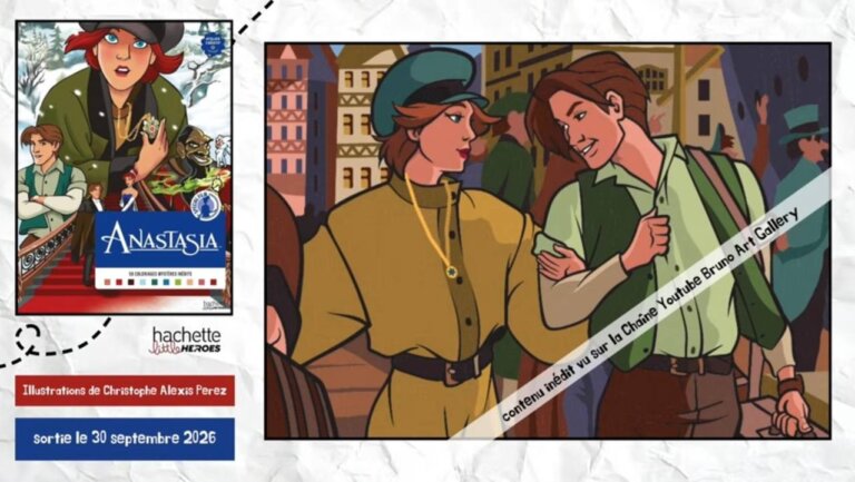 Иллюстрация из раскраски Hachette «Анастасия» — кадр 8 из полного обзора