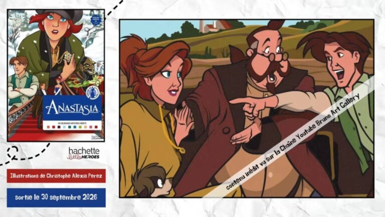 Иллюстрация из раскраски Hachette «Анастасия» — кадр 10 из полного обзора