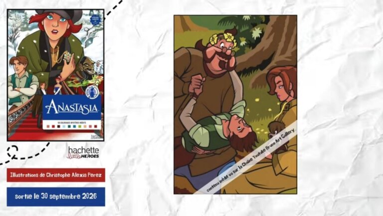 Иллюстрация из раскраски Hachette «Анастасия» — кадр 12 из полного обзора