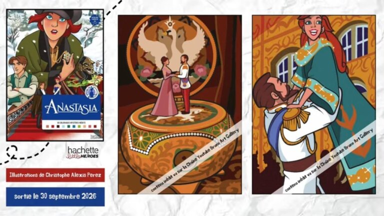 Иллюстрация из раскраски Hachette «Анастасия» — кадр 27 из полного обзора