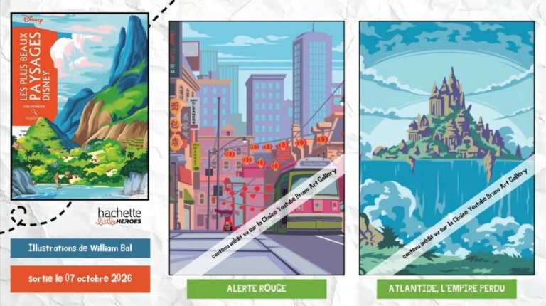 Иллюстрации из раскраски «Les Plus Beaux Paysages Disney» — кадр 1