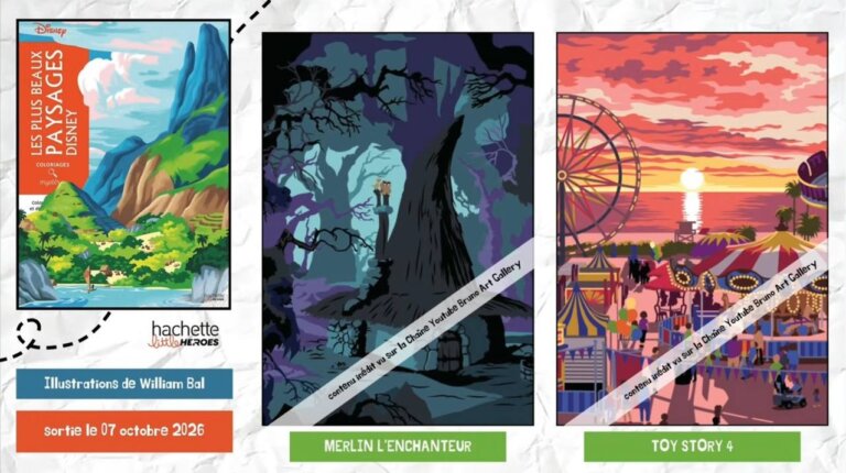 Иллюстрации из раскраски «Les Plus Beaux Paysages Disney» — кадр 2