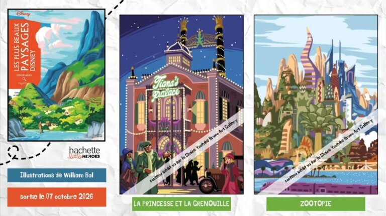 Иллюстрации из раскраски «Les Plus Beaux Paysages Disney» — кадр 9