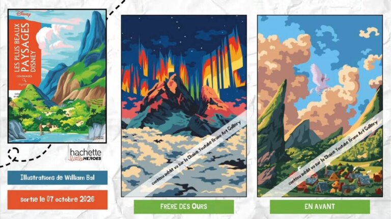 Иллюстрации из раскраски «Les Plus Beaux Paysages Disney» — кадр 10