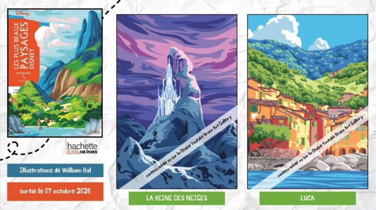Иллюстрации из раскраски «Les Plus Beaux Paysages Disney» — кадр 11
