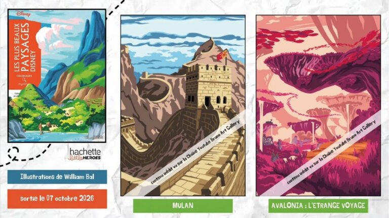 Иллюстрации из раскраски «Les Plus Beaux Paysages Disney» — кадр 12