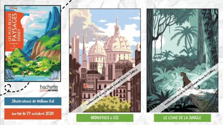 Иллюстрации из раскраски «Les Plus Beaux Paysages Disney» — кадр 13