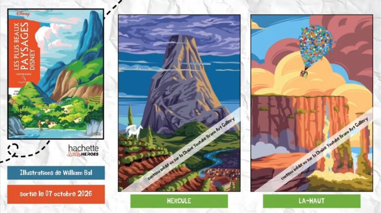 Иллюстрации из раскраски «Les Plus Beaux Paysages Disney» — кадр 15