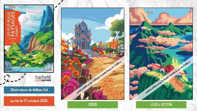 Иллюстрации из раскраски «Les Plus Beaux Paysages Disney» — кадр 17
