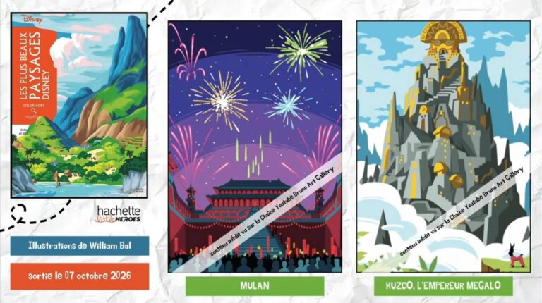 Иллюстрации из раскраски «Les Plus Beaux Paysages Disney» — кадр 18