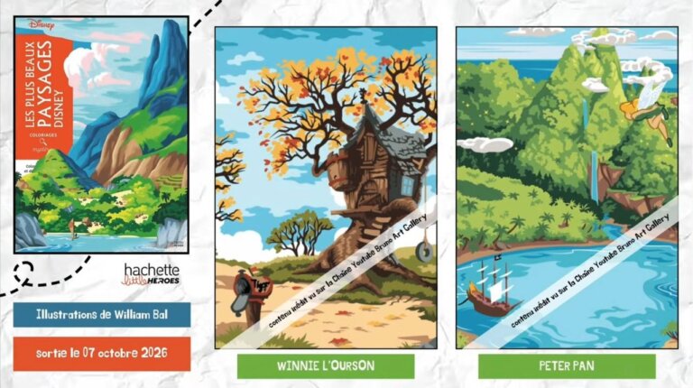 Иллюстрации из раскраски «Les Plus Beaux Paysages Disney» — кадр 19