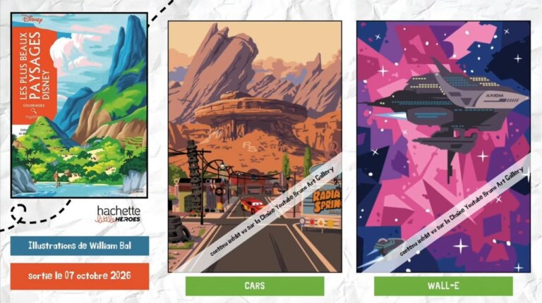 Иллюстрации из раскраски «Les Plus Beaux Paysages Disney» — кадр 22
