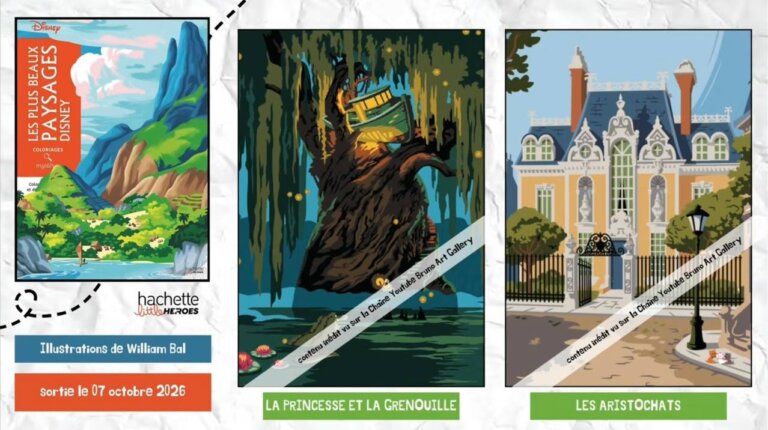 Иллюстрации из раскраски «Les Plus Beaux Paysages Disney» — кадр 23