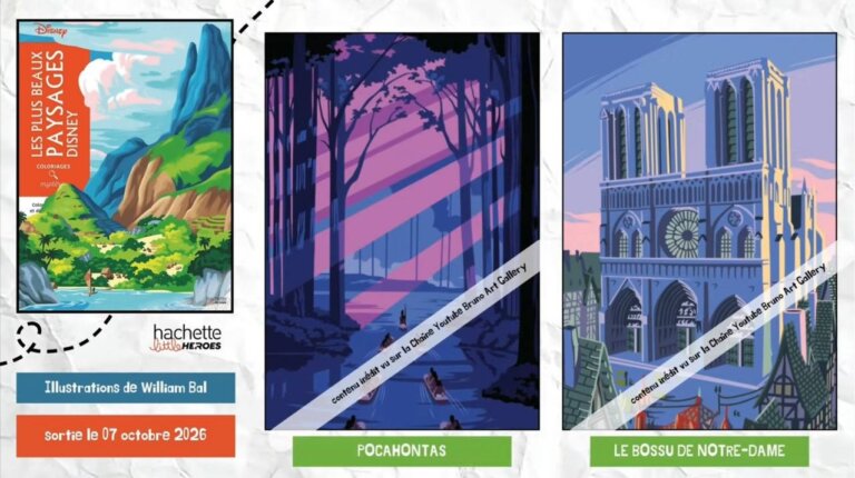 Иллюстрации из раскраски «Les Plus Beaux Paysages Disney» — кадр 25