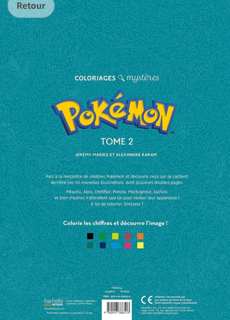 Задняя обложка «Pokémon. Том 2» с описанием